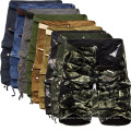 Men Cool Camouflage Big and Tall Shorts Summer Hot Sale Cotton Casual Comfortable Camo Cargo Shorts